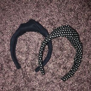 Two knotted headbands